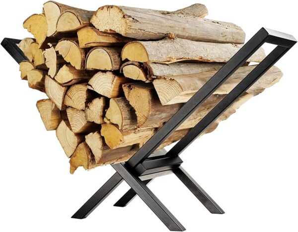 X-Shaped Firewood Rack for Outdoor