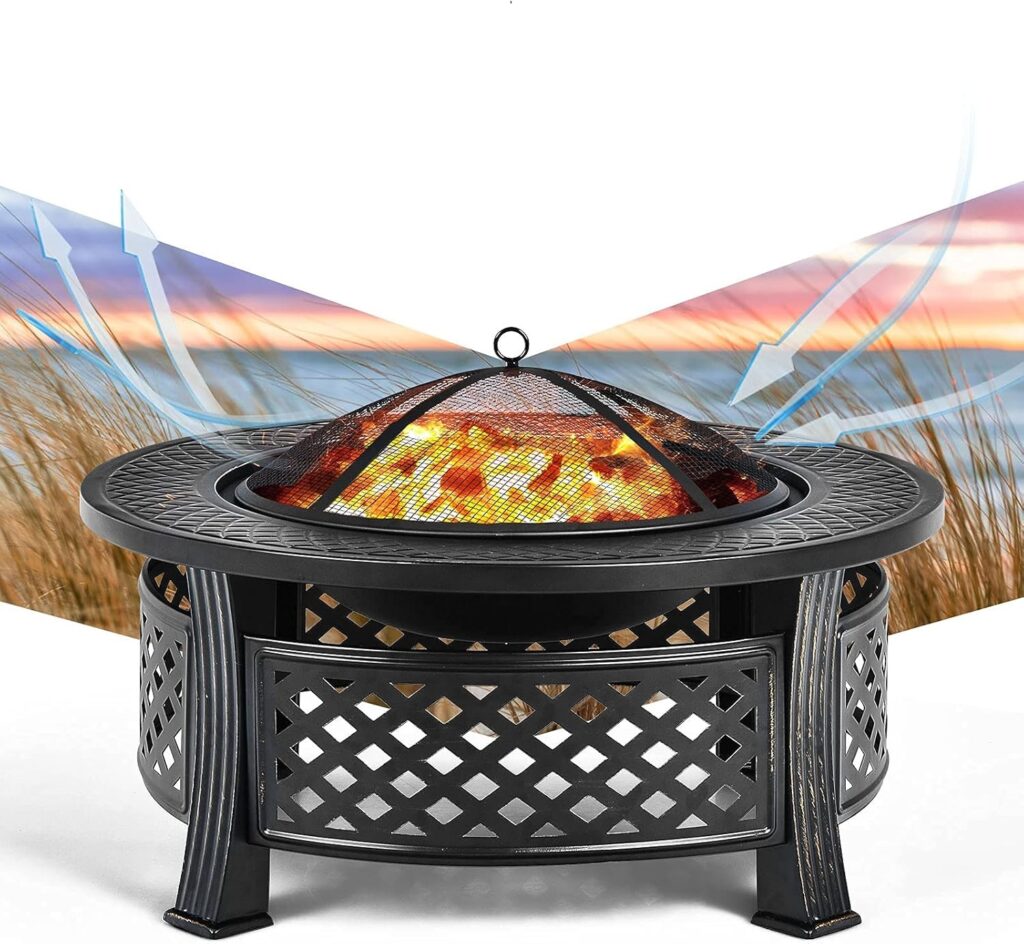 32 inch round fire pit