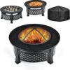 3 in 1 round fire pit