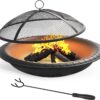 Fire bowl with mesh lid